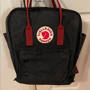GUC Kånken Black and Red Backpack